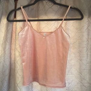 Velvet crop top